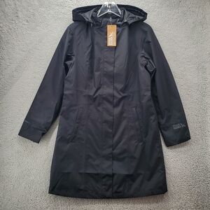 Eddie Bauer Black Girl on the Go trench coat Raincoat